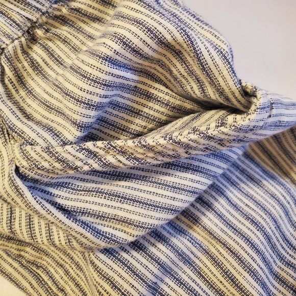 AE Outfitters Paperbag High Waisted Linen Blend Striped Tapered Pants Size XS - Picture 6 of 16